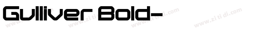 Gulliver Bold字体转换